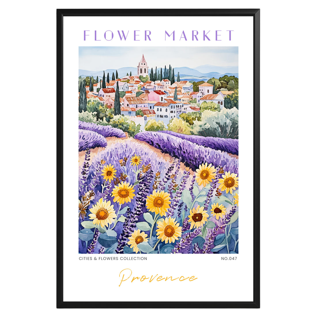 Provence France Flower Market Poster - GroovyGrove