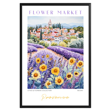 Provence France Flower Market Poster - GroovyGrove