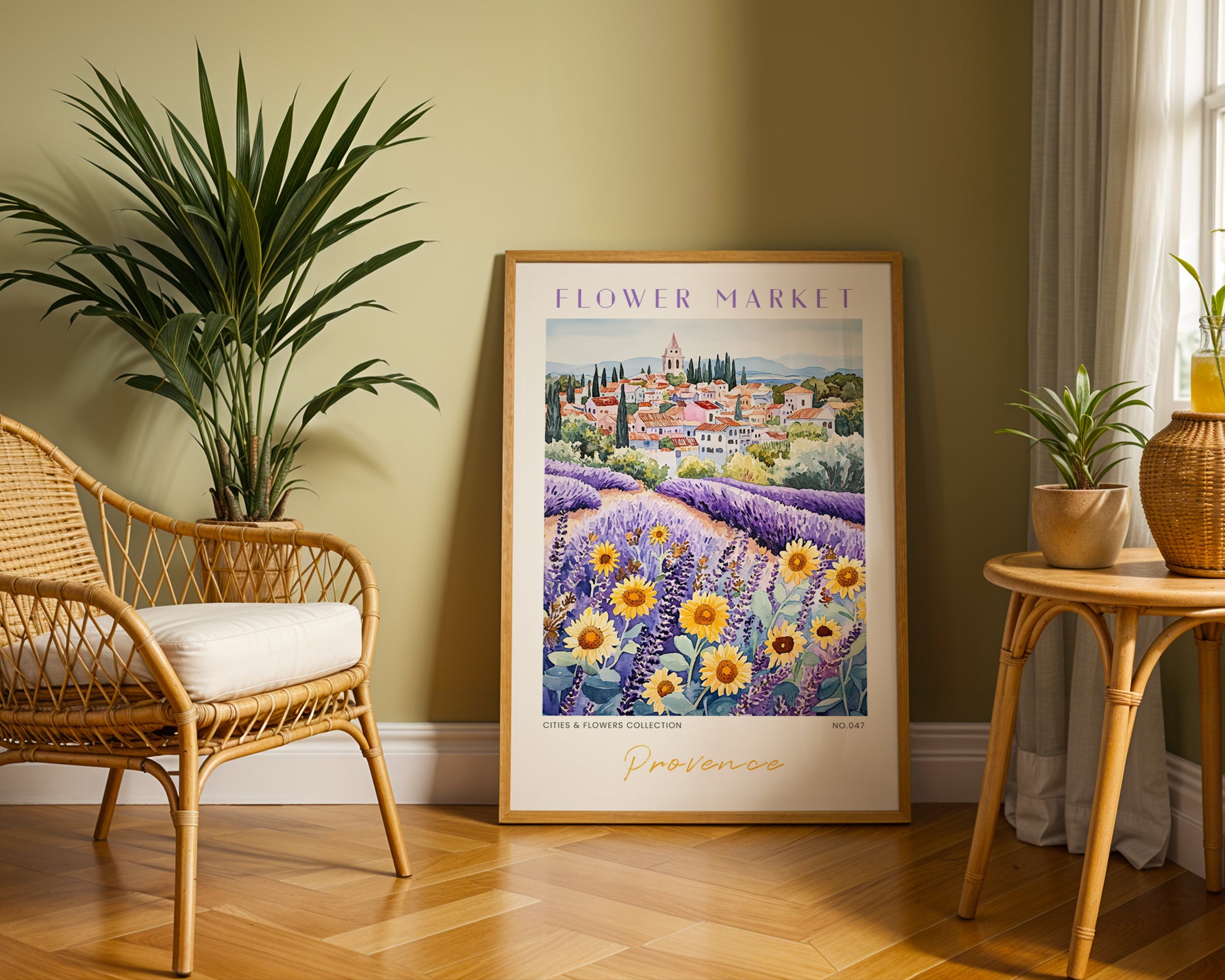 Provence France Flower Market Poster - GroovyGrove