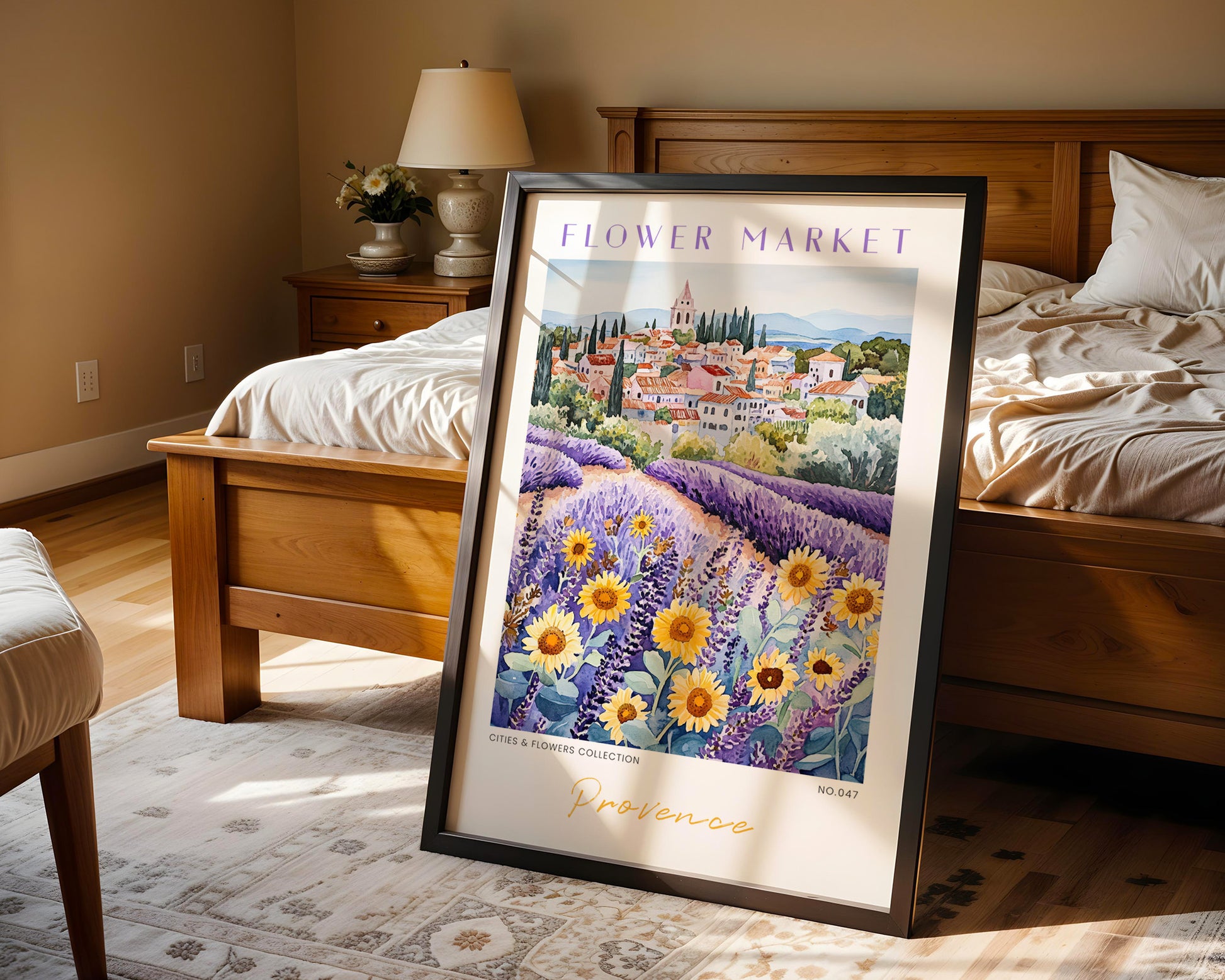 Provence France Flower Market Poster - GroovyGrove