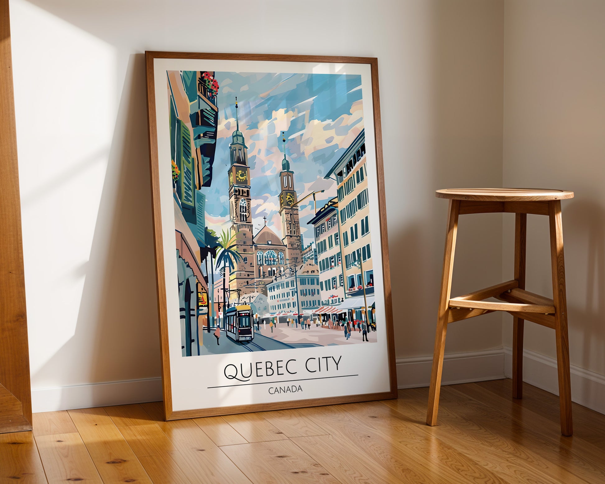 Quebec City Canada Travel Poster - GroovyGrove