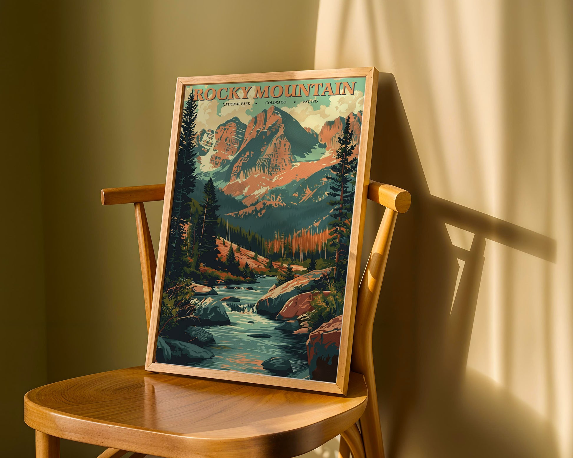 Rocky Mountain National Park Vintage Poster - GroovyGrove