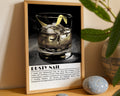 Rusty Nail Cocktail Black and White Poster - GroovyGrove