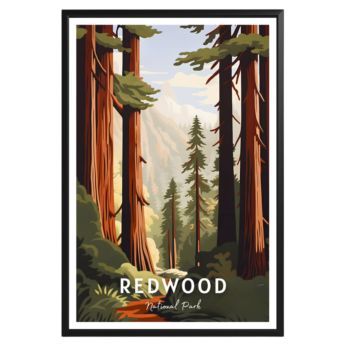 Redwood National Park Poster - GroovyGrove