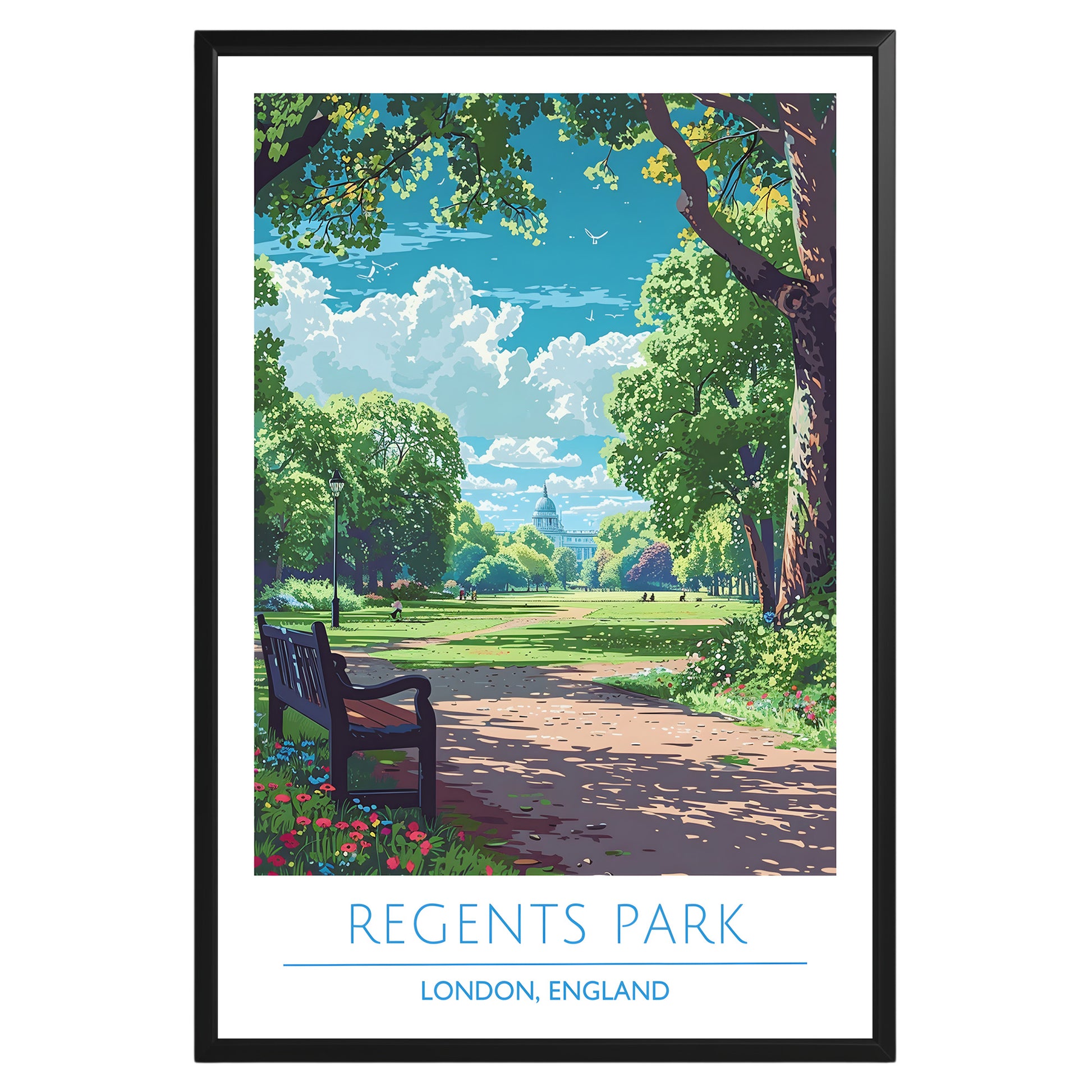 Regent's Park London England Poster - GroovyGrove