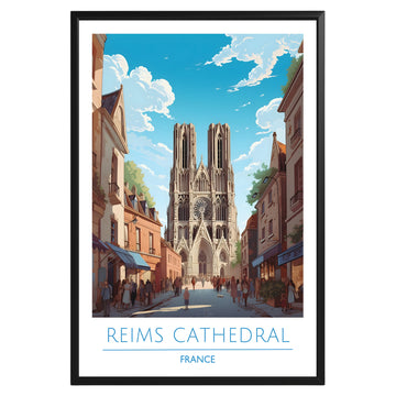 Reims Cathedral France Poster - GroovyGrove