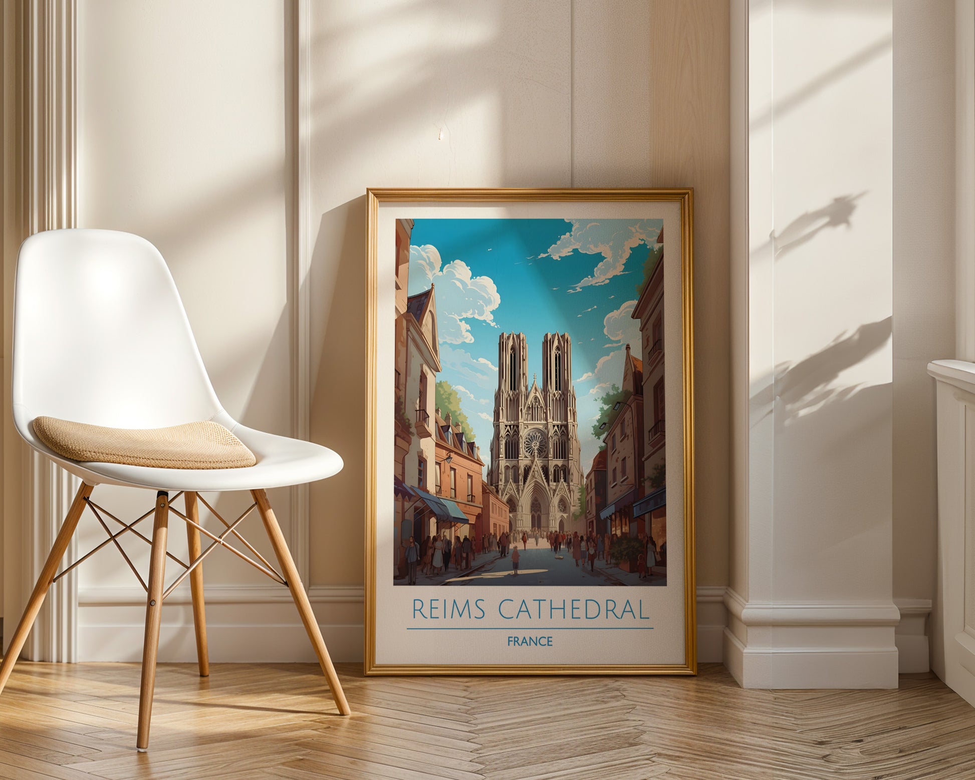 Reims Cathedral France Poster - GroovyGrove