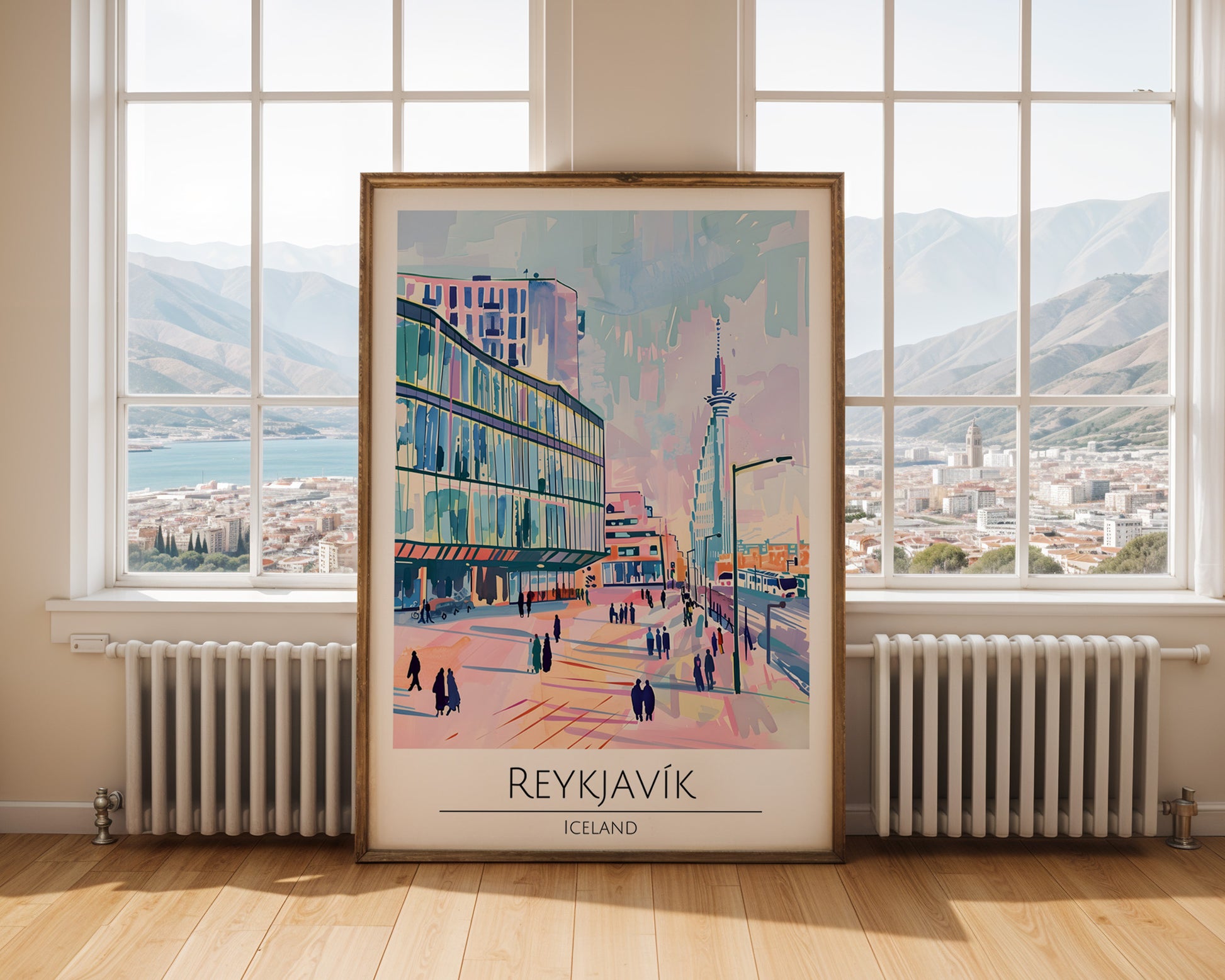 Reykjavík Iceland Travel Poster - GroovyGrove