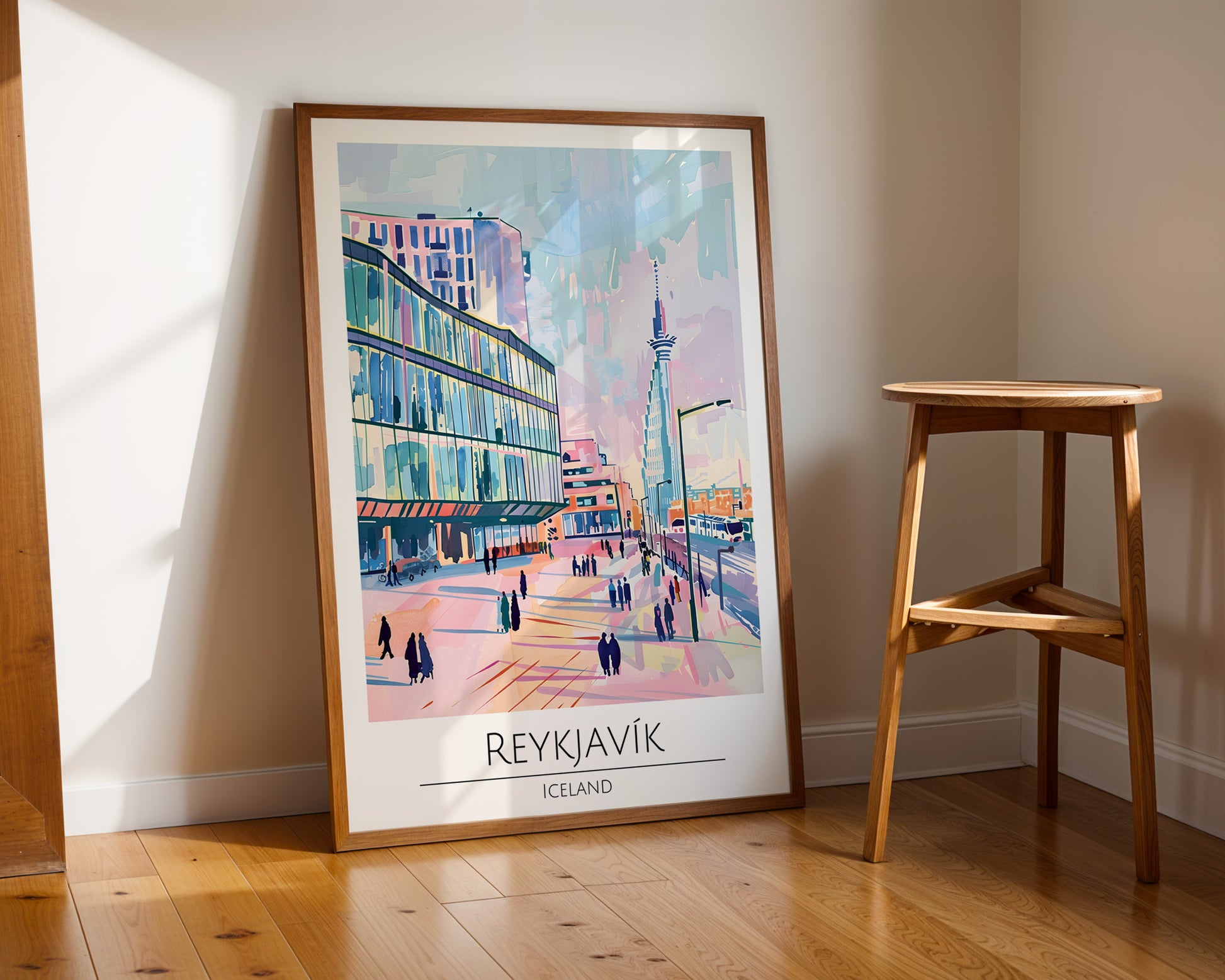 Reykjavík Iceland Travel Poster - GroovyGrove