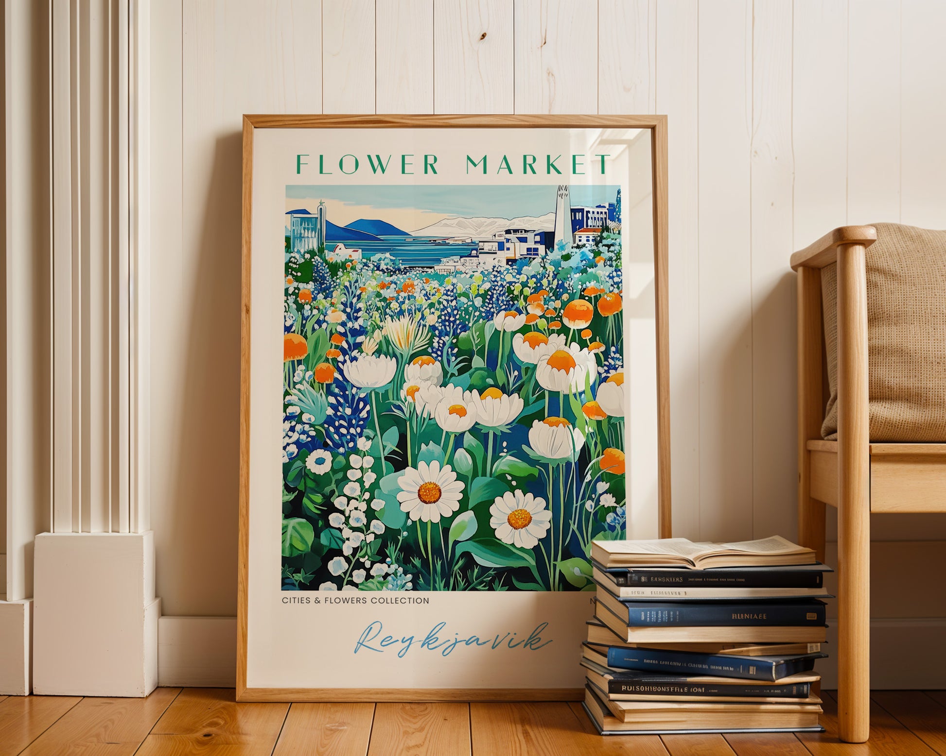 Reykjavik Iceland Flower Market Poster - GroovyGrove