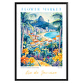 Rio de Janeiro Brazil Flower Market Poster - GroovyGrove