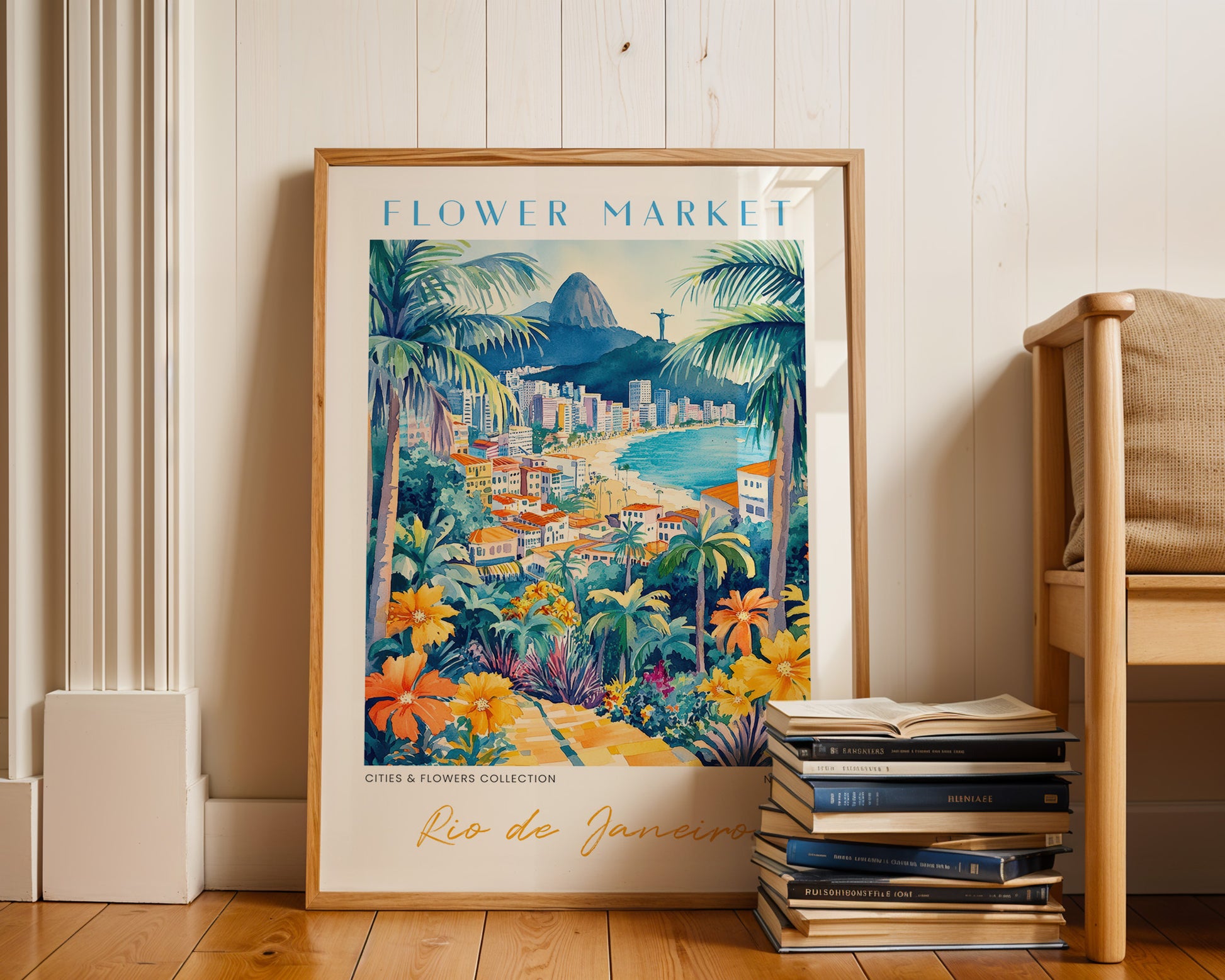 Rio de Janeiro Brazil Flower Market Poster - GroovyGrove