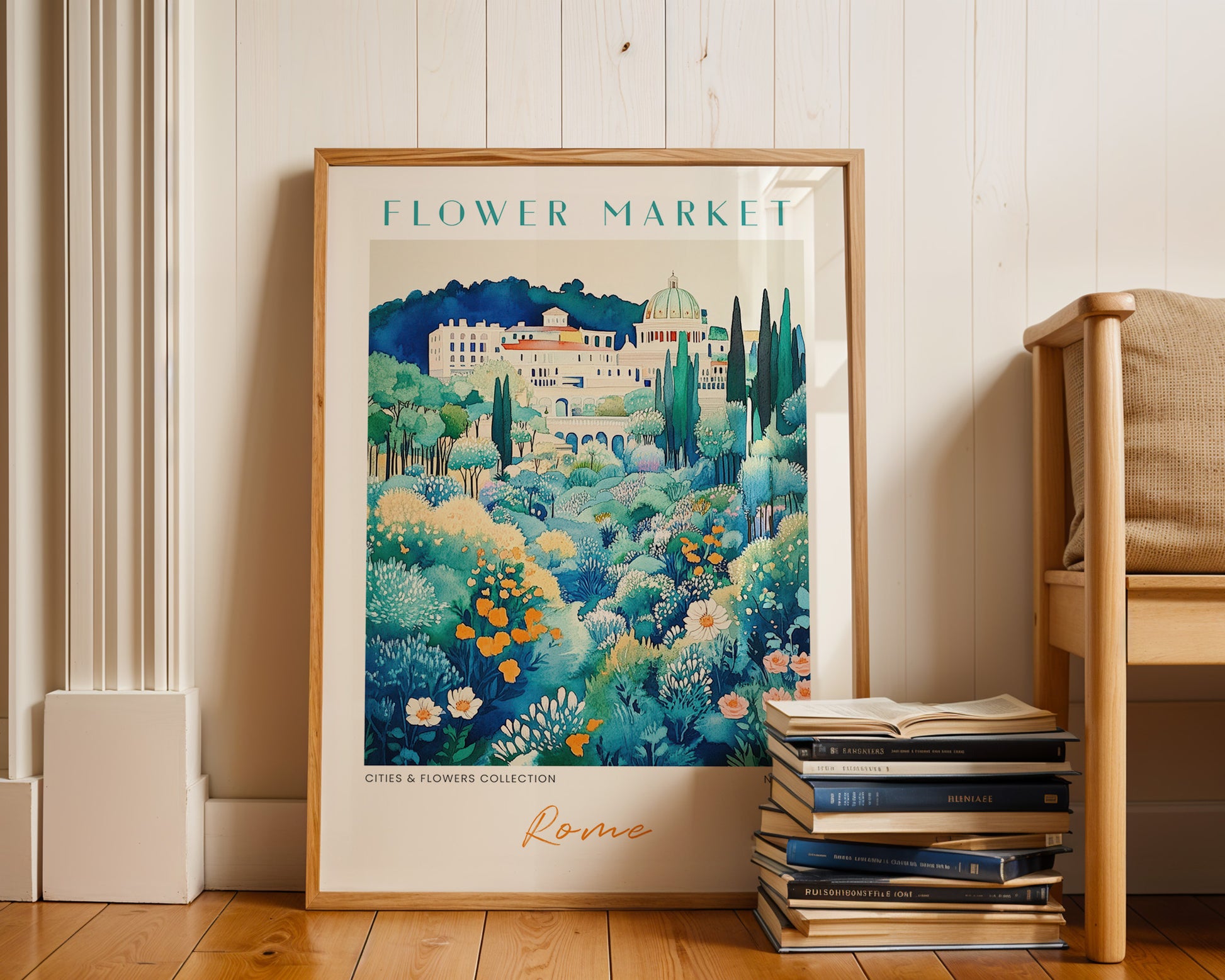 Rome Italy Flower Market Poster - GroovyGrove