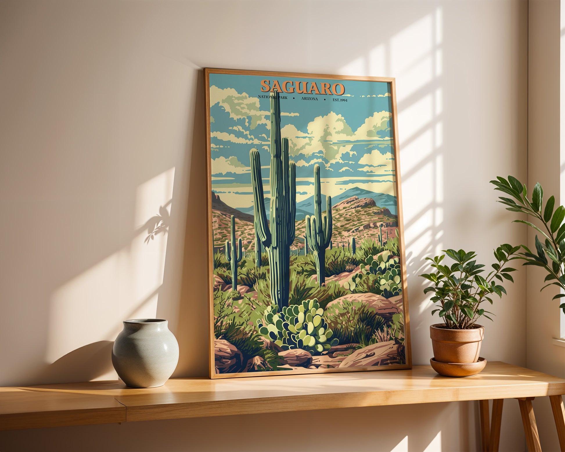 Saguaro National Park Vintage Poster - GroovyGrove