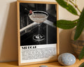 Sidecar Cocktail Black and White Poster - GroovyGrove