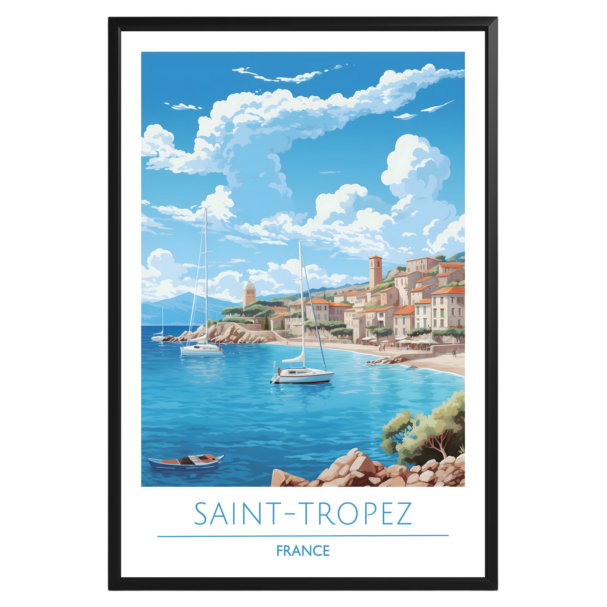 Saint-Tropez France Poster - GroovyGrove