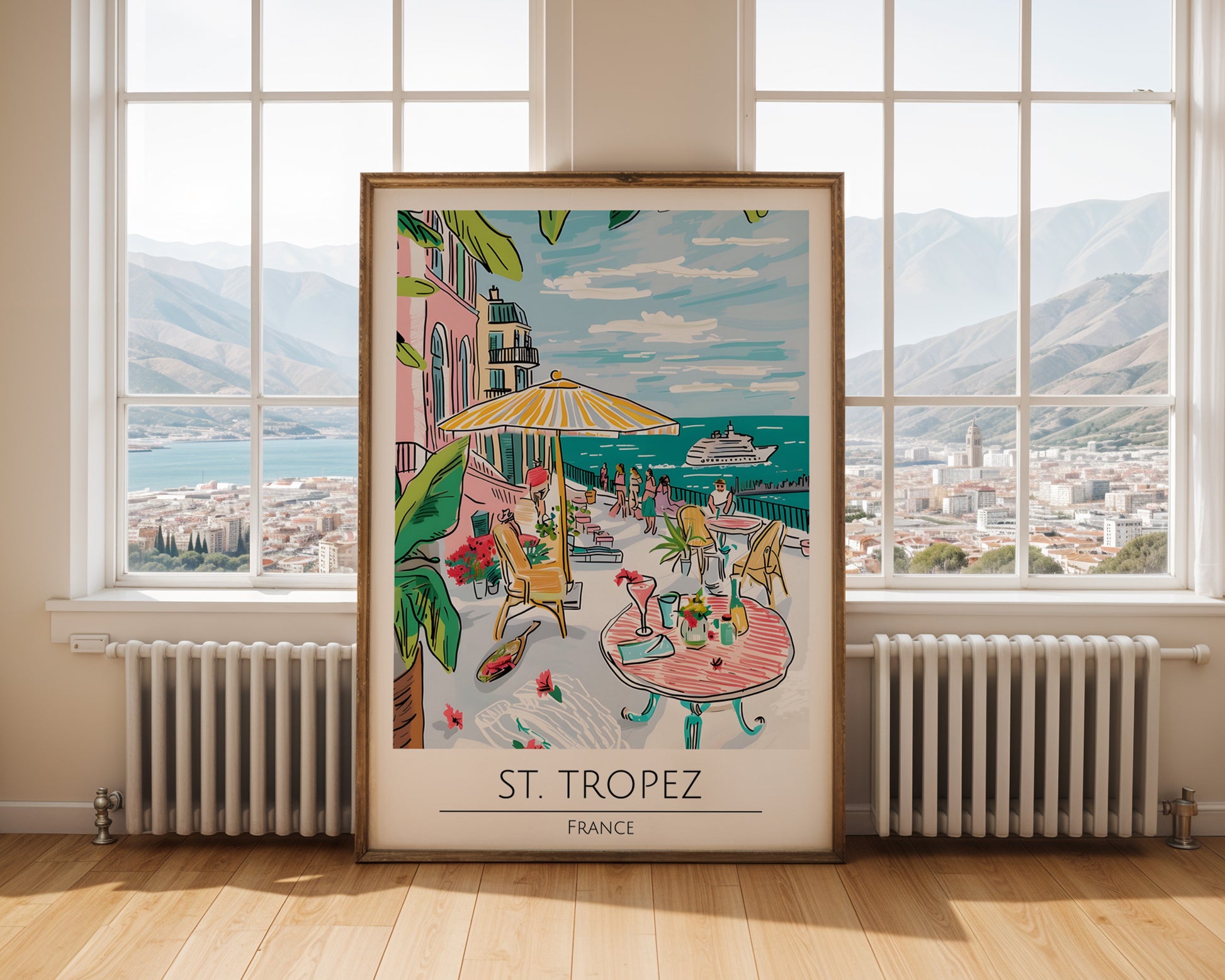 Saint-Tropez France Travel Poster - GroovyGrove