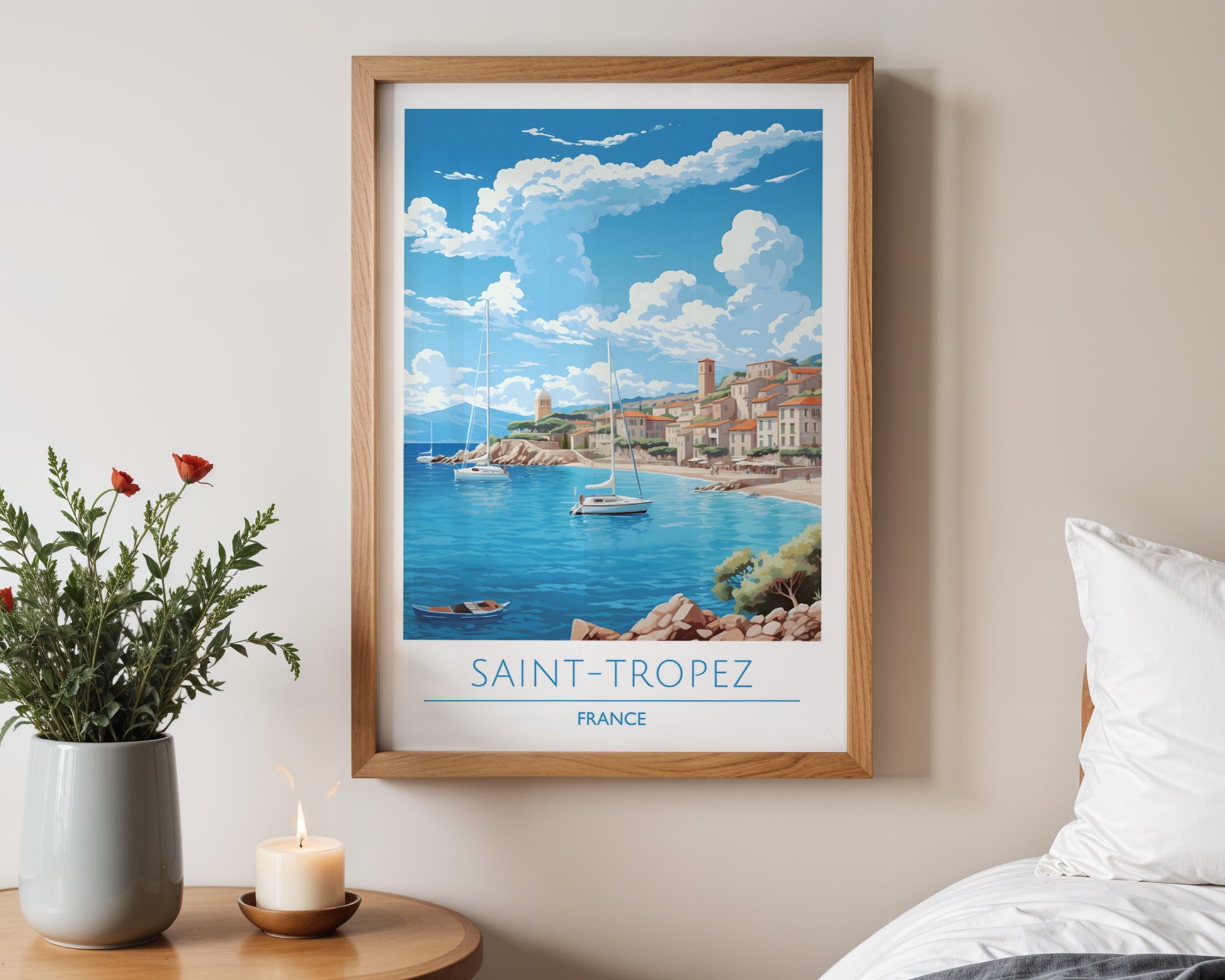 Saint-Tropez France Poster - GroovyGrove