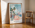 San Diego California Travel Poster - GroovyGrove