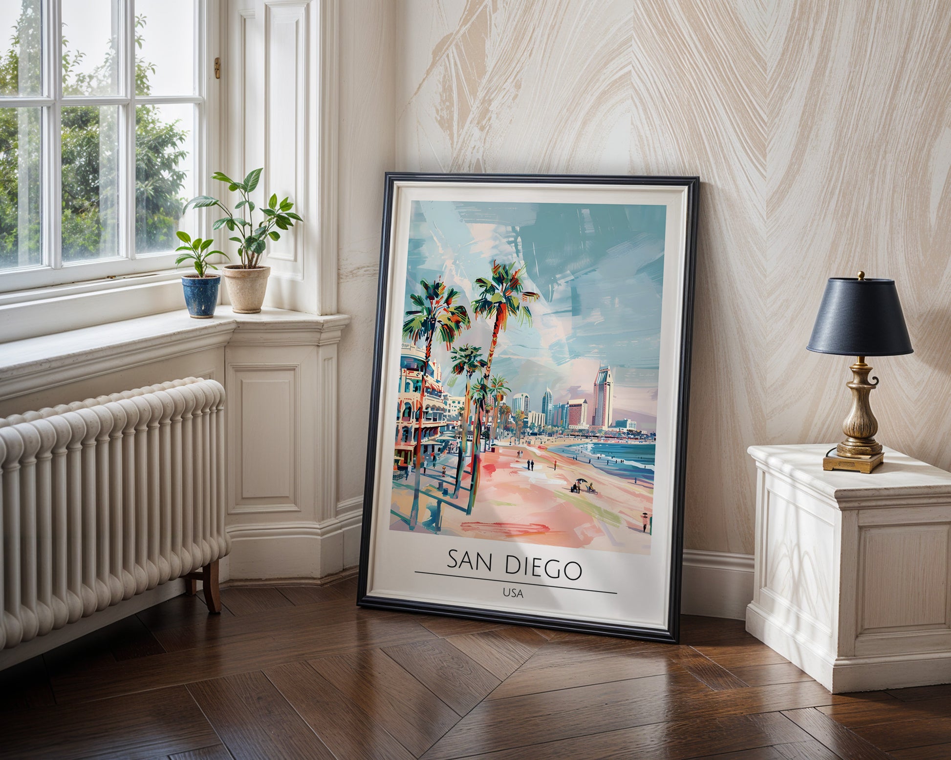 San Diego California Travel Poster - GroovyGrove