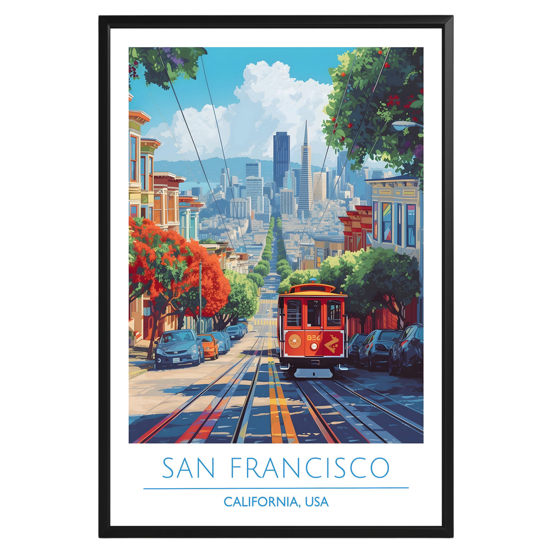 San Francisco California Poster - GroovyGrove