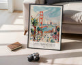 San Francisco California Travel Poster - GroovyGrove