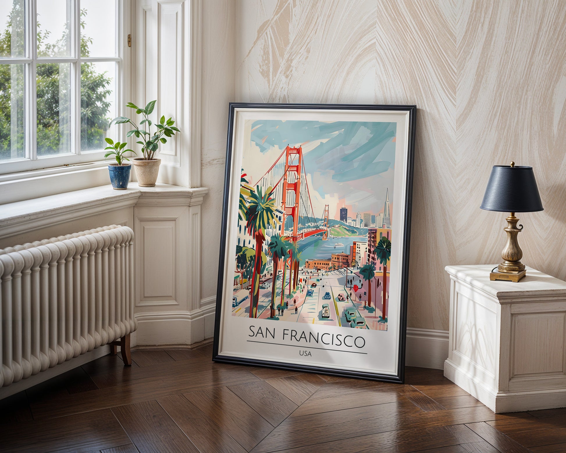 San Francisco California Travel Poster - GroovyGrove