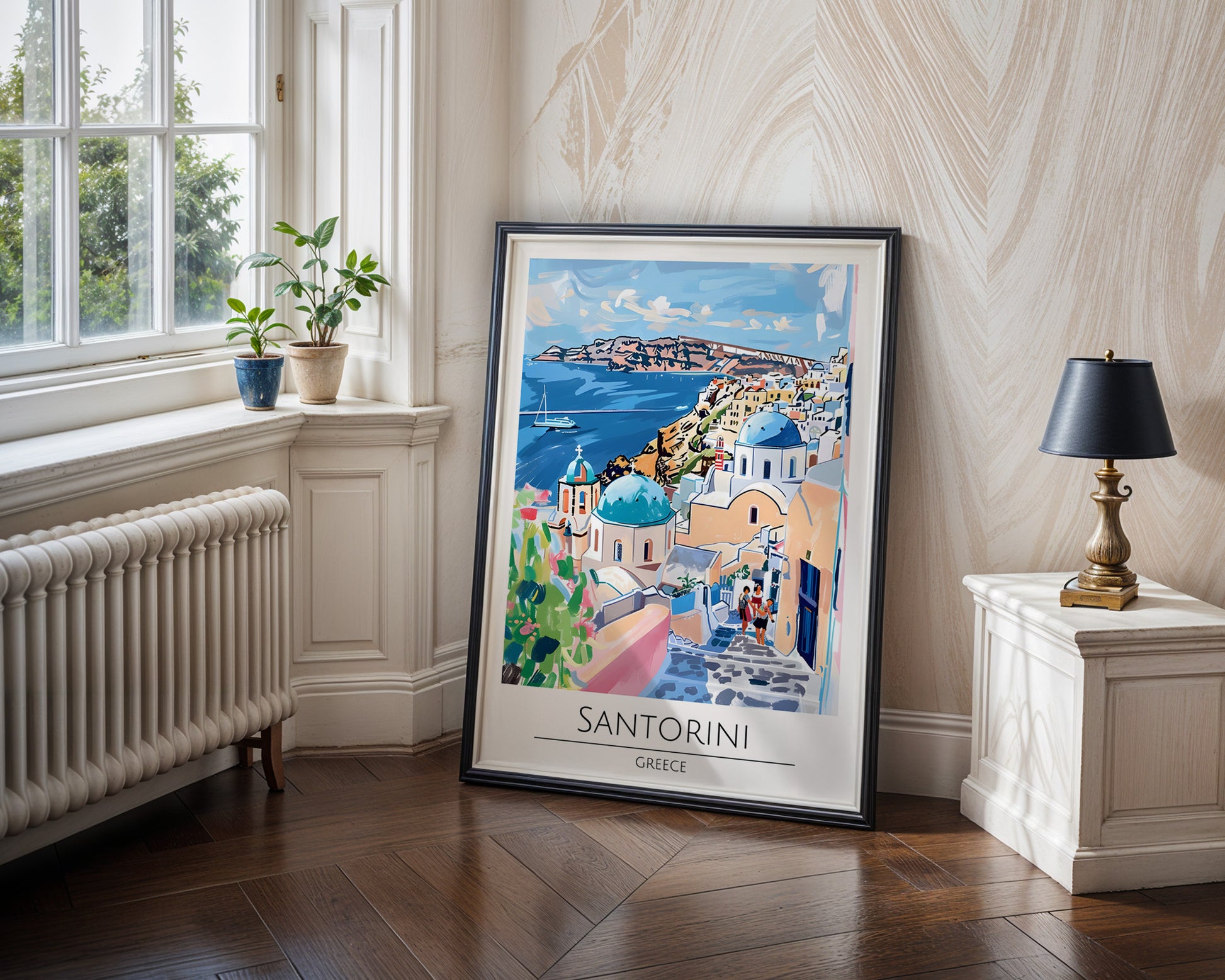 Santorini Greece Travel Poster - GroovyGrove