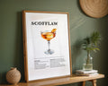 Scofflaw Cocktail Recipe Poster - GroovyGrove