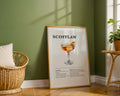 Scofflaw Cocktail Recipe Poster - GroovyGrove