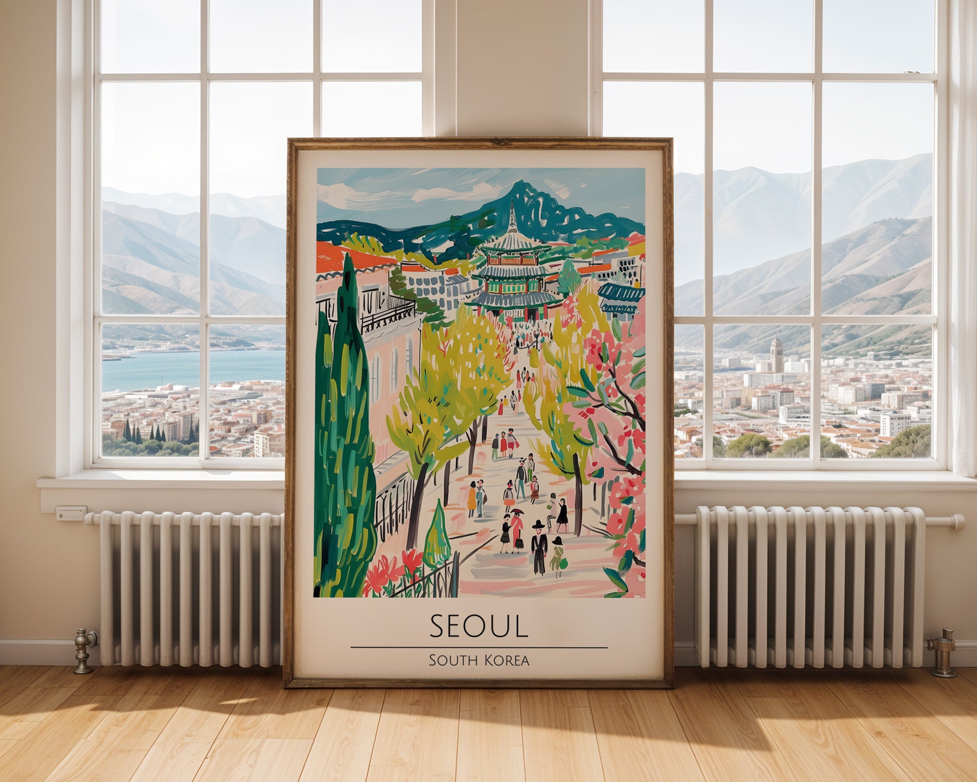 Seoul South Korea Travel Poster - GroovyGrove