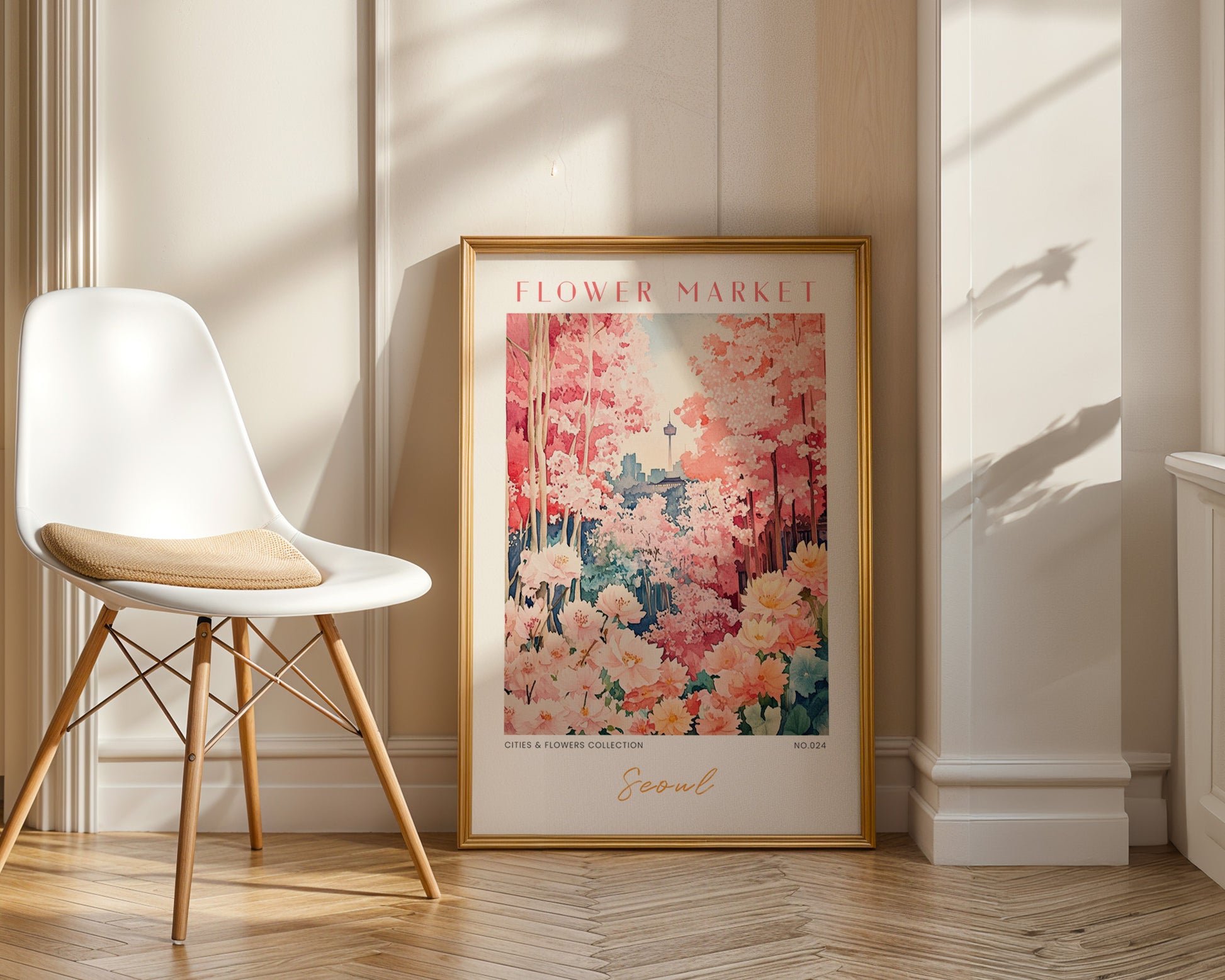 Seoul South Korea Flower Market Poster - GroovyGrove