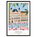 Seville Spain Travel Poster - GroovyGrove