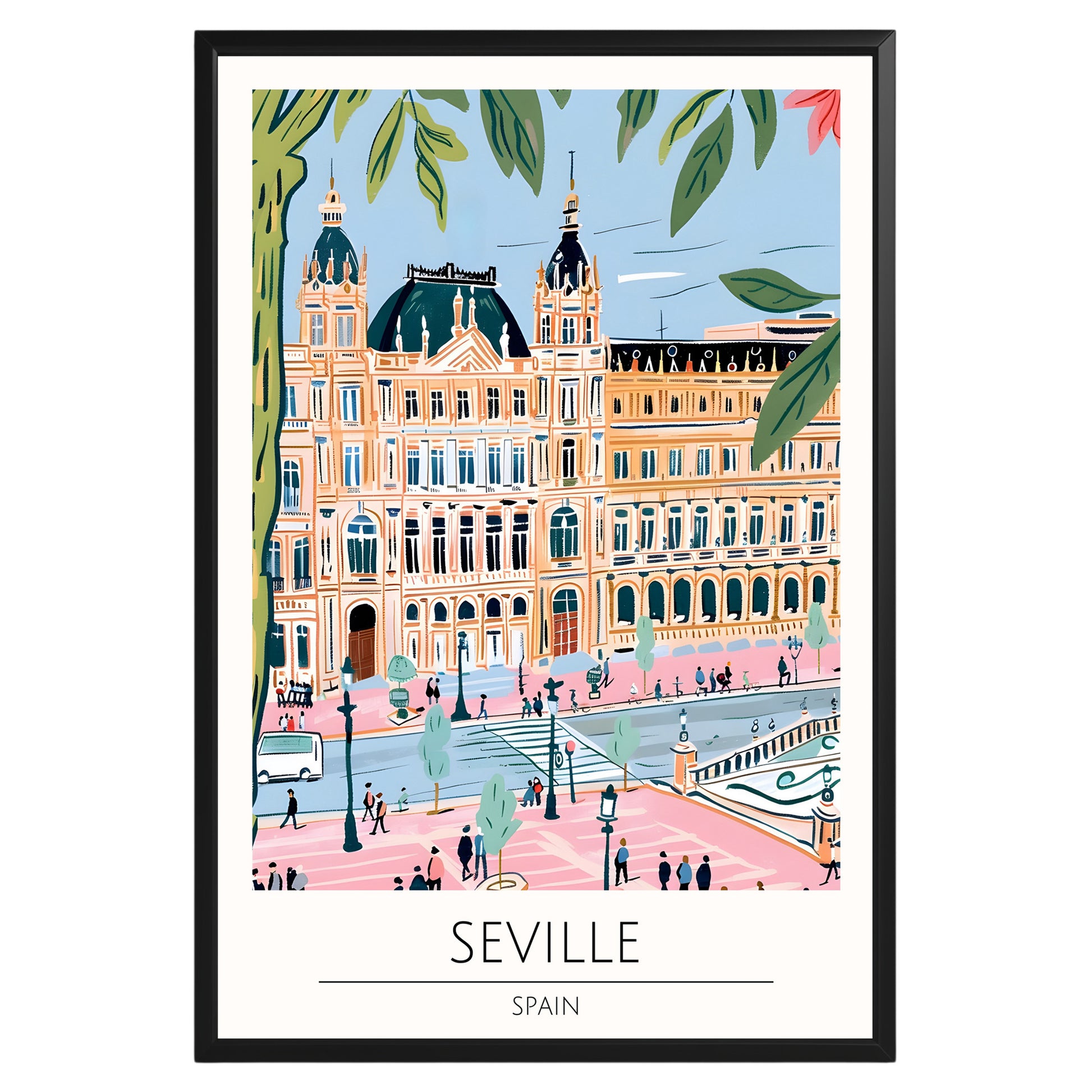 Seville Spain Travel Poster - GroovyGrove