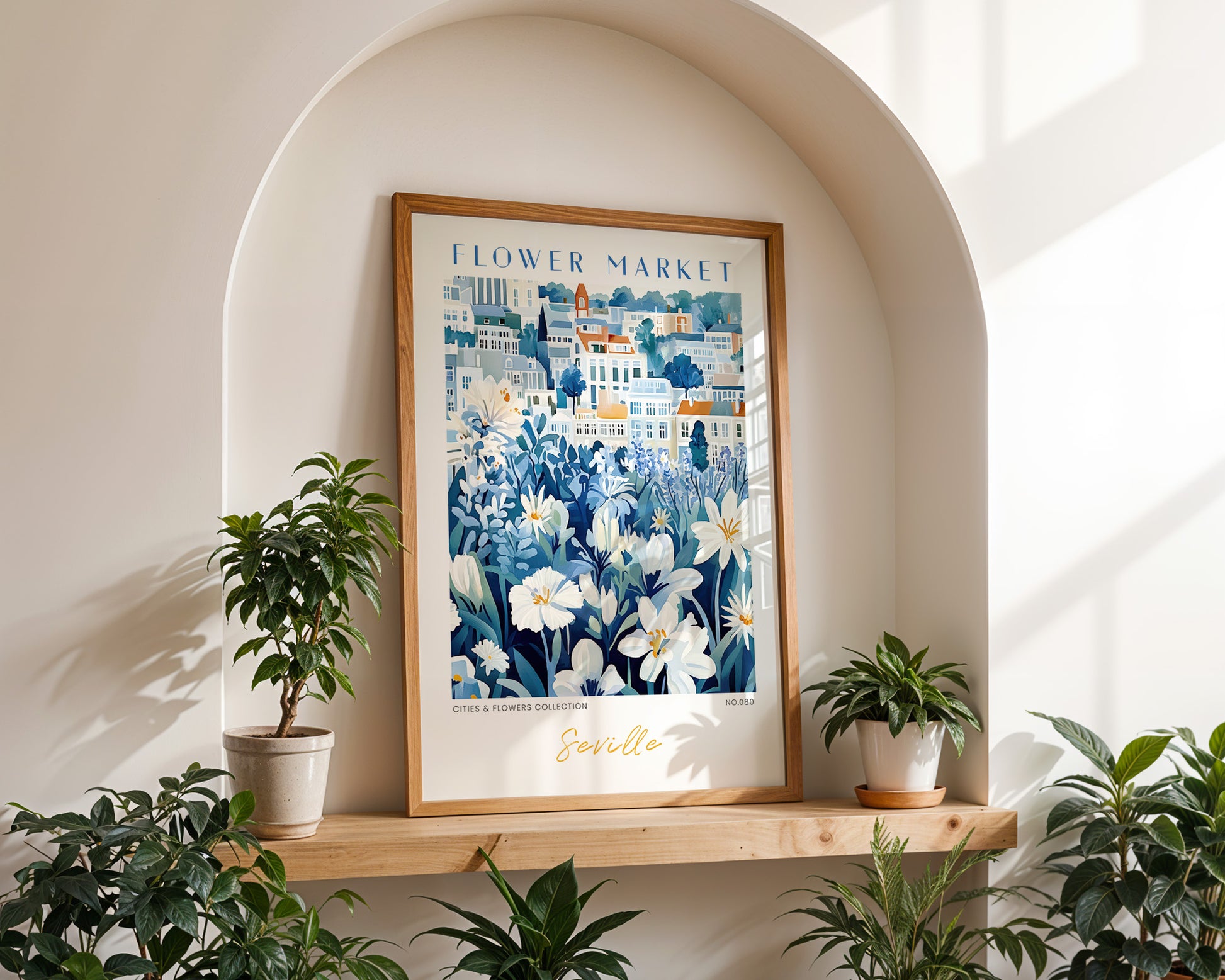 Seville Spain Flower Market Poster - GroovyGrove