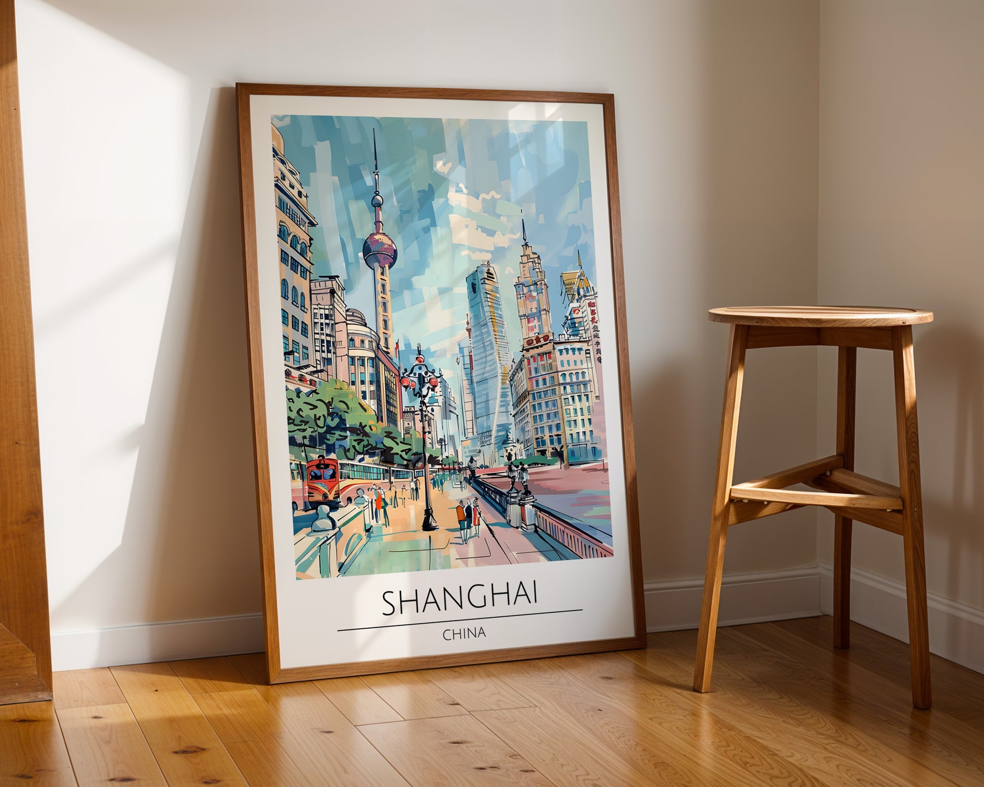 Shanghai China Travel Poster - GroovyGrove