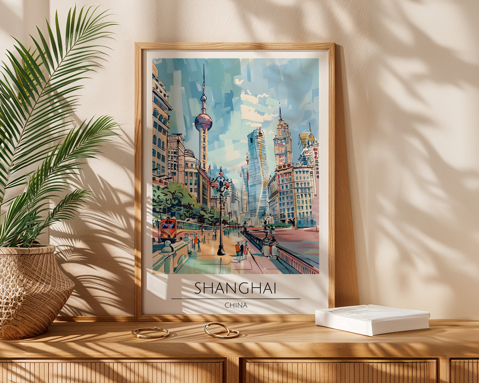 Shanghai China Travel Poster - GroovyGrove