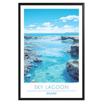 Sky Lagoon Iceland Poster - GroovyGrove