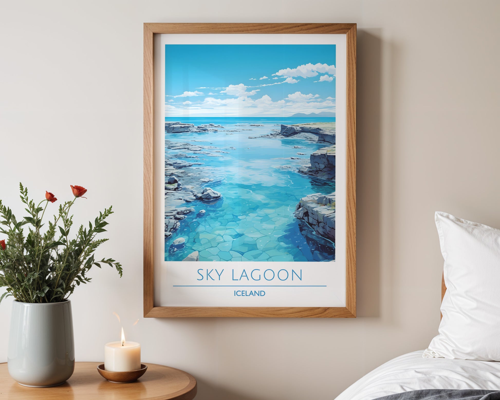 Sky Lagoon Iceland Poster - GroovyGrove