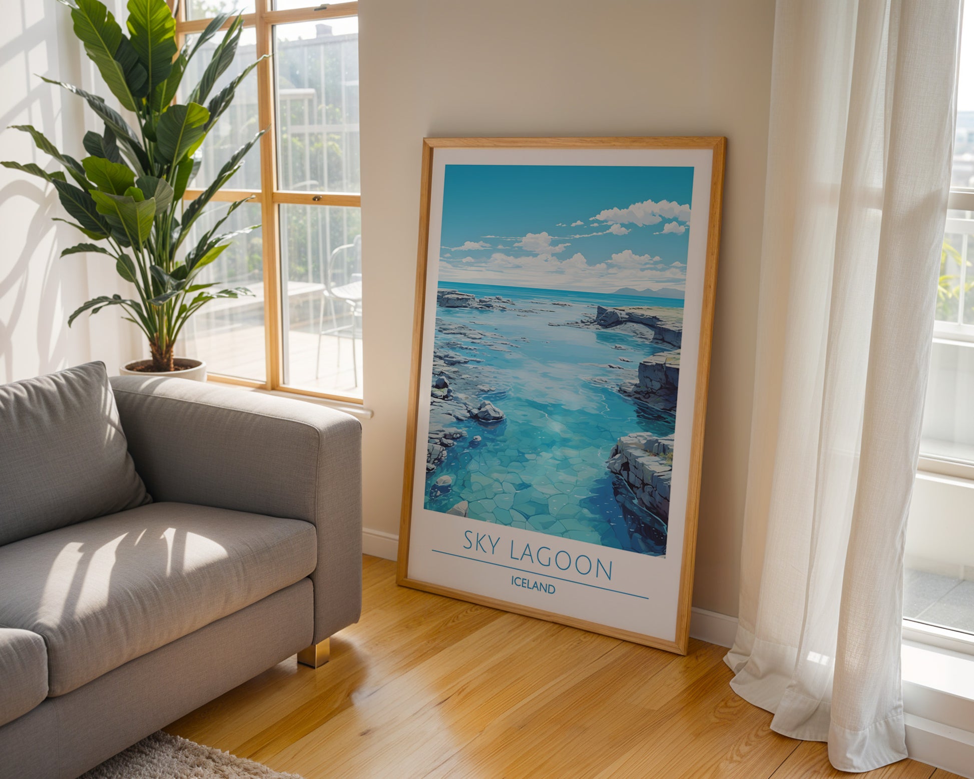 Sky Lagoon Iceland Poster - GroovyGrove