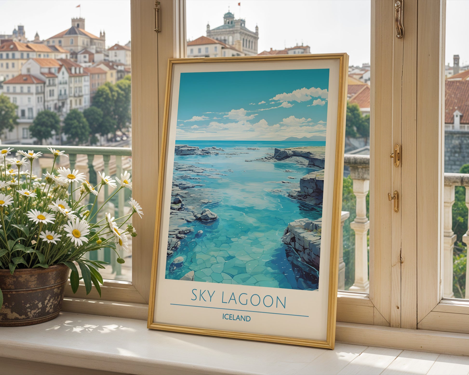 Sky Lagoon Iceland Poster - GroovyGrove