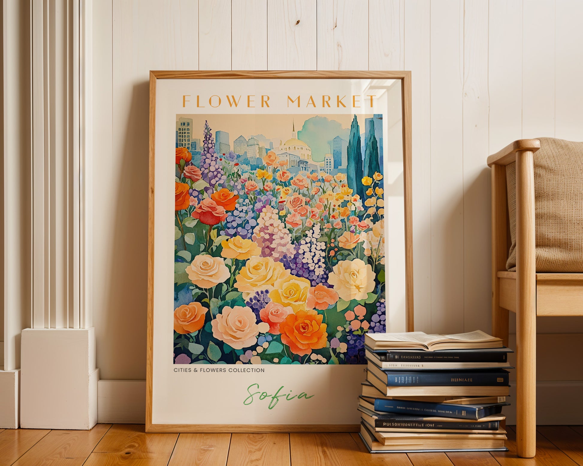 Sofia Bulgaria Flower Market Poster - GroovyGrove