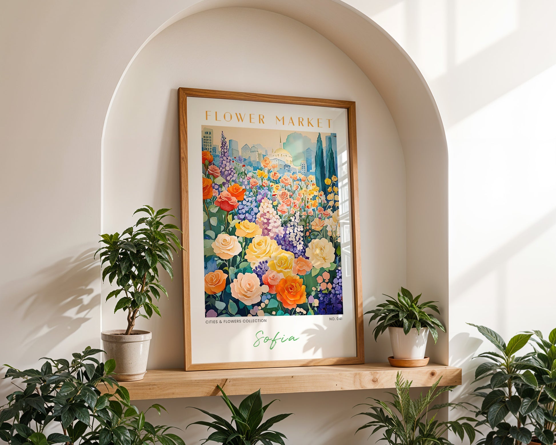 Sofia Bulgaria Flower Market Poster - GroovyGrove