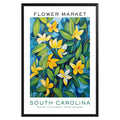 South Carolina State Flower Market Poster - GroovyGrove