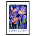 South Dakota State Flower Market Poster - GroovyGrove