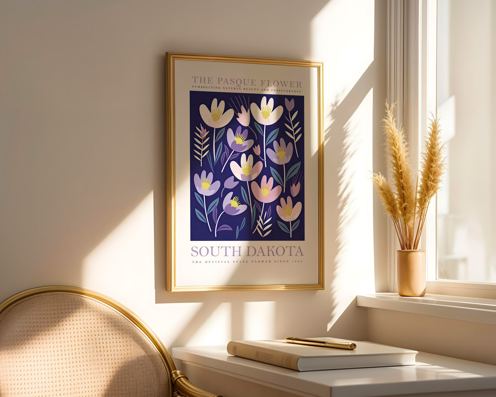 South Dakota State Flower Poster - GroovyGrove