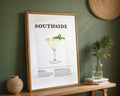 Southside Cocktail Recipe Poster - GroovyGrove