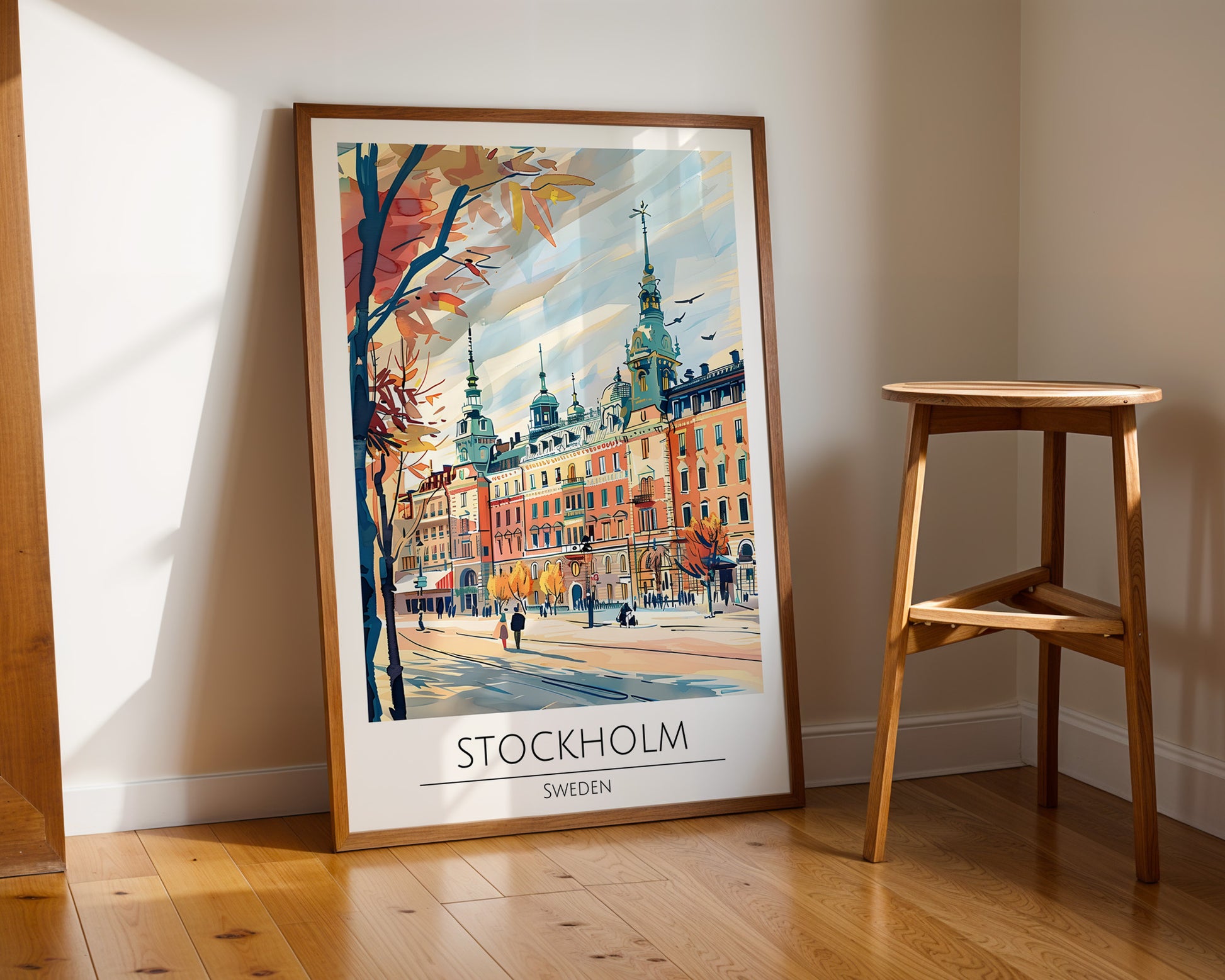 Stockholm Sweden Travel Poster - GroovyGrove