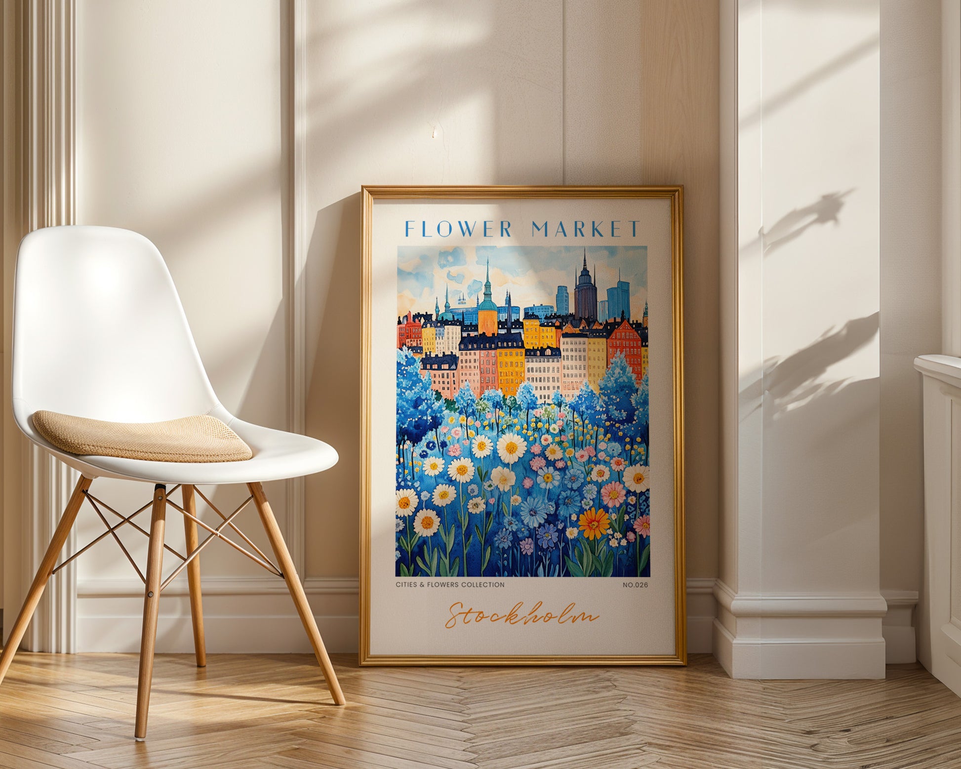 Stockholm Sweden Flower Market Poster - GroovyGrove