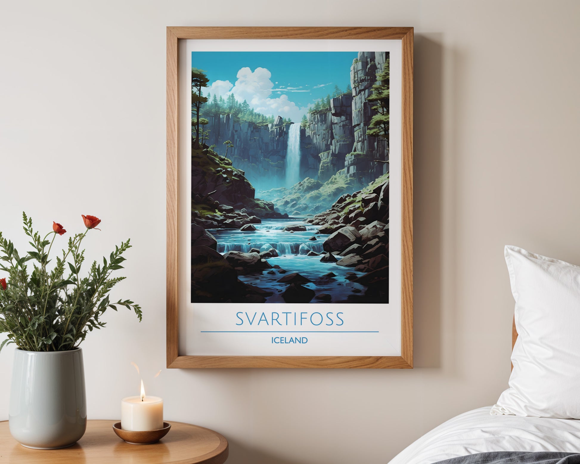 Svartifoss Iceland Poster - GroovyGrove